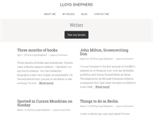 Tablet Screenshot of lloydshepherd.com